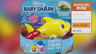 Baby Shark toy recall: 7.5 million bath toys pose impalement risk to children