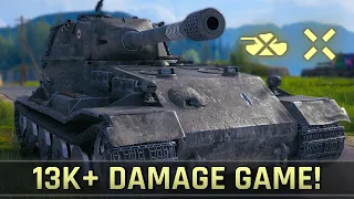 13,000+ Damage Game in VK 72.01 K • World of Tanks