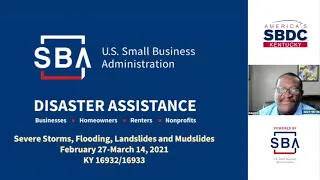 SBA Disaster Assistance Presentation