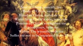 Catholic Prayers - Anima Christi, English