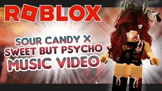 (ROBLOX MUSIC VIDEO) Sour Candy x Sweet but Psycho - Lady Gaga Ft. BLACKPINK & Ava Max (By: XSAWLI)