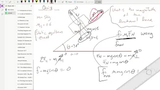 Quiz 9 solution - Block in static equilibrium on inclined plane due to friction - Pusko's PHY180