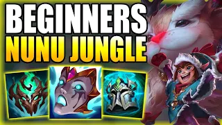 HOW TO PLAY NUNU JUNGLE & CARRY GAMES FOR BEGINNERS IN S14! - Gameplay Guide League of Legends