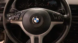 Installing the multifunction steering wheel and connecting the cruise control on BMW E46 N42B18