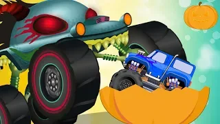 Haunted House Monster Truck Cartoons | The Gift | Kids Channel Cartoon Videos