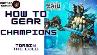HOW TO GEAR TORMIN THE COLD | Best in Stun Set? | Raid Shadow Legends