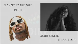 Asake 'Lonely At The Top Remix' ft  H E R  1 Hour Loop On NoireTV #asake #lonelyatthetop #asake #her