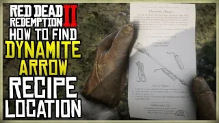 WHERE TO FIND THE DYNAMITE ARROWS RECIPE - RED DEAD REDEMPTION 2 EXACT LOCATION
