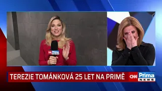 Moderátorka Tománková slaví výročí 25 let na Primě, kolegové jí natočili dojemné video