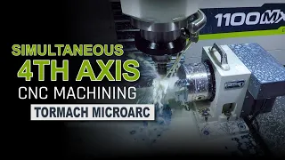 Simultaneous 4 Axis Machining in Fusion 360 with the Tormach microARC 4!