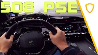 Peugeot 508 PSE SW 2021 - 360PS Autobahn Test | 100 - 200kmh/h | Vmax 250+ kph