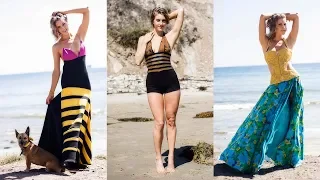 Couture Fashion Photoshoot - Fantasy Bee Fashion: Gown and Custom Swimsuit - Behind the Scenes