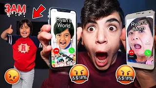 DO NOT CALL RYAN AND HIS MOM (FROM RYAN'S WORLD) AT THE SAME TIME!! *RYAN CAME TO MY HOUSE*