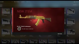 the NEW AK-Gold Arabesque trade-up is INSANE... [OPERATION RIPTIDE]