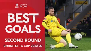 Edge Of The Box Screamers, 🎯Freekicks & Solo Efforts | Best Second Round Goals Emirates FA Cup 22-23