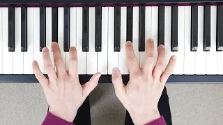 How to play F Minor Arpeggio on the Piano (Right & Left Hand - Correct Fingering)