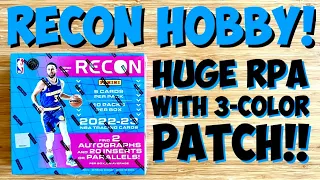 *FIRST LOOK!* 2022-23 Panini Recon Basketball Hobby Box Break - HUGE 3-Color ROOKIE PATCH AUTO! 🔥