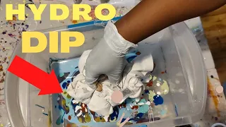 Hydro Dip T Shirt Using Easy Marble Paint #hydrodipp