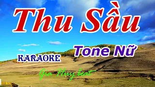 Thu Sầu - Karaoke - Tone Nữ - Nhạc Sống - gia huy beat
