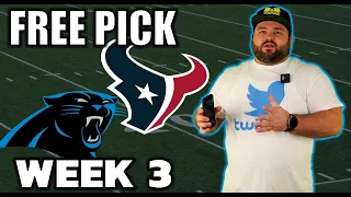 Texans vs Panthers Free NFL Picks Today | Week 3 Thursday Night Football Prediction | Kyle Kirms