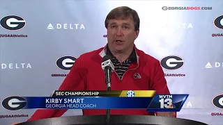 Georgia's Kirby Smart on preparing for Auburn running game, Kerryon Johnson