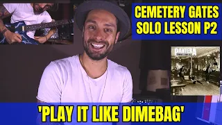 'PLAY IT LIKE DIMEBAG' #17 PANTERA CEMETERY GATES Solo Lesson by Attila Voros (Part II)