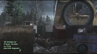 COD MW Remastered - All Ghillied Up & One Shot One Kill - Stealth - Hardest Difficulty Gameplay