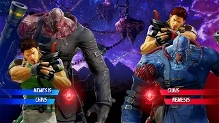Chris & Nemesis VS Chris & Nemesis (Very Hard) - Marvel vs Capcom | 4K UHD Gameplay