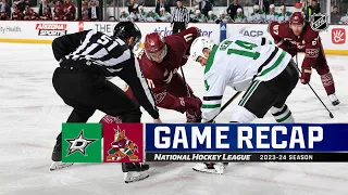 Stars @ Coyotes 3/24 | NHL Highlights 2024