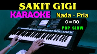SAKIT GIGI - Meggy Z | KARAOKE Nada Pria || POP SLOW