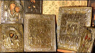 Антикварные ИКОНЫ Коллекция Русские 19 века