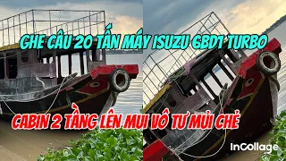 Bán Ghe Câu 20tấn Máy Isuzu 6BD1 Turbo Cabin Tàu Kéo 2 Tần Giá 140tr 0923,5555,97 Tâm| Tâm Vlog