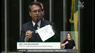 Comissão Geral sobre a violência contra mulheres e cultura do estupro. Dep. Jair Bolsonaro