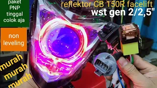 reflektor CB 150R Wst gen 2 non leveling (versi pakai holder aslinya di motor) sinar otomotif