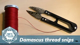 Making Damascus blades for my thread snips