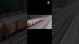 WAP 5 locomotive Indian railways train honking ready for departure#short