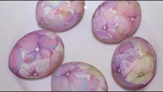 Easter eggs decoupage without using dye!