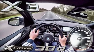 BMW X3 2017 Xdrive 30d ACCELERATION & TOP SPEED POV Test Drive by AutoTopNL