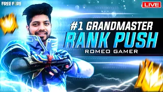 Free Fire Live- GrandMaster Rank Pushing To Top 1