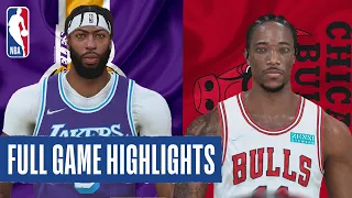 NBA 75th Season | Chicago Bulls vs Los Angeles Lakers | NBA 2K22 Current Gen Realistic Gameplay