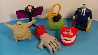 2012 HOTEL TRANSYLVANIA FULL SET OF 6 McDONALD'S HAPPY MEAL MOVIE TOYS VIDEO REVIEW