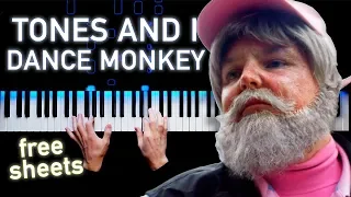 Tones and I - Dance Monkey | На пианино | Ноты