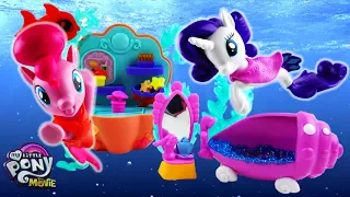 My Little Pony The Movie 2017 Pinkie Pie Seapony Mermaid Undersea Cafe Rarity Seapony Undersea Spa