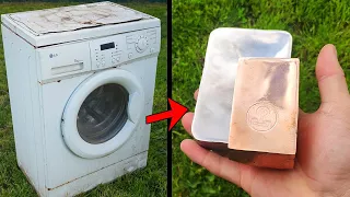 Washing machine melt down - trash to treasure - casting ingots