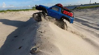 Traxxas TRX4 TRAXX | Deep Terrain Treads | Crawling Through Sand