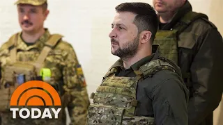 Ukraine President Zelenskyy Makes Risky Visit To The Frontlines