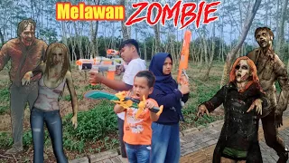 PERANG MELAWAN ZOMBIE DI HUTAN LINDUNG | eybel channel