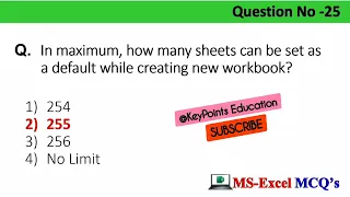 Top 50 MS Excel mcq Questions and Answer   Microsoft Office   MS Office 2022