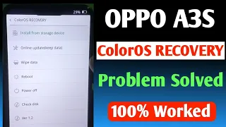 Oppo a3s coloros recovery problem solved | Coloros recovery oppo |