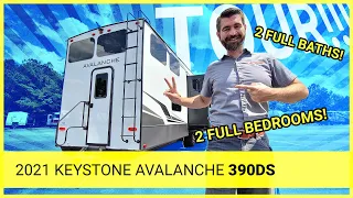 2021 Keystone Avalanche 390DS Tour Luxury Bunk House w/ Three Bedrooms? Two Bathrooms! Southern RV